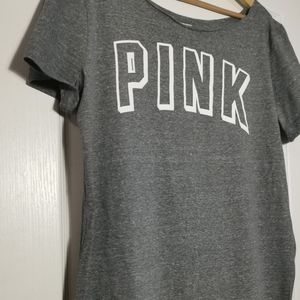 VS PINK 💖 Off the Shoulder Campus Tee